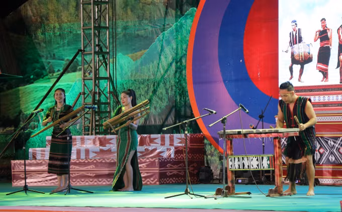 Liên hoan Văn nghệ quần chúng và trình diễn trang phục dân tộc vùng Tây Nguyên ảnh 5