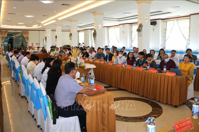 Đại biểu dự hội thảo. Ảnh: Thanh Hòa – TTXVN Trà Vinh tạo sản phẩm du lịch đặc trưng gắn với xây dựng nông thôn mới ảnh 1