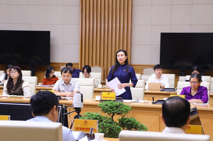 Bí thư Trung ương Đoàn Nguyễn Phạm Duy Trang phát biểu. Ảnh: Văn Điệp - TTXVN Phó Thủ tướng Vũ Đức Đam: Làm mới mô hình bảo vệ và hướng dẫn thực hiện quyền trẻ em ảnh 3