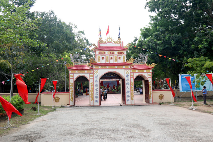 Dinh Thầy Thím tại xã Tân Tiến, thị xã La Gi (tỉnh Bình Thuận). Ảnh: Nguyễn Thanh – TTXVN Lễ hội Dinh Thầy Thím trở thành di sản văn hóa phi vật thể quốc gia ảnh 4