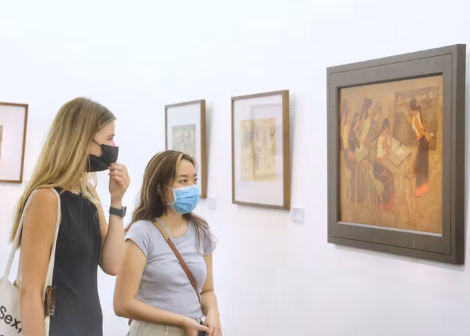 Khai mạc Triển lãm mỹ thuật “Truyền thống hiếu học” ảnh 4