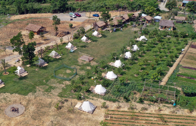 Nông trại An Phú Farm mô hình thí điểm đầu tiên về Khai thác dịch vụ du lịch kết hợp phát triển nông nghiệp của Đà Nẵng vừa được đưa vào hoạt động phục vụ du khách dịp lễ năm nay. Ảnh: Trần Lê Lâm - TTXVN Du lịch và nông nghiệp Đà Nẵng đồng hành phát triển ảnh 3