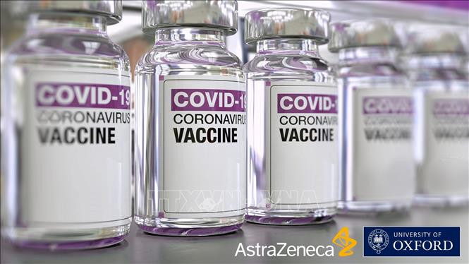 Vaccine phòng COVID-19 của Oxford/AstraZeneca. Ảnh: Yonhap/TTXVN Bộ Y tế phê duyệt có điều kiện vaccine cho nhu cầu cấp bách trong phòng, chống dịch COVID -19 ảnh 1