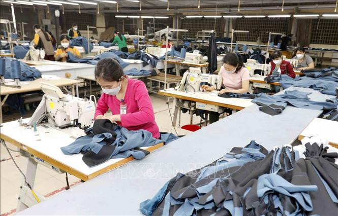 Việc tăng lương tối thiểu vùng có lợi cho cả doanh nghiệp và người lao động. Ảnh: TTXVN Đề xuất tăng lương tối thiểu vùng 6% ảnh 1