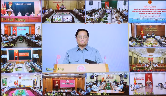 Thủ tướng Phạm Minh Chính chủ trì Hội nghị trực tuyến về chống khai thác hải sản bất hợp pháp, không báo cáo và không theo quy định ảnh 2
