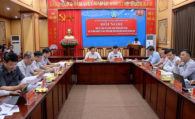 Quang cảnh Hội nghị. Ảnh: Thanh Hải - TTXVN Đẩy mạnh thi đua các Sở Nông nghiệp và Phát triển nông thôn vùng miền núi Bắc bộ ảnh 1