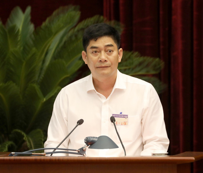 Đồng chí Y Vinh Tơ, Uỷ viên Dự khuyết Trung ương Đảng, Thứ trưởng, Phó Chủ nhiệm Uỷ ban Dân tộc tham luận tại hội nghị. Ảnh: Phương Hoa - TTXVN Tổng Bí thư Nguyễn Phú Trọng: Phát triển kinh tế vùng Tây Nguyên nhanh, bền vững hơn ảnh 4