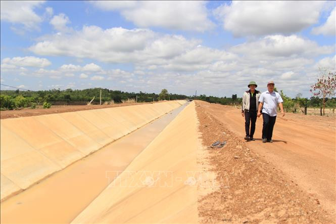 Tuyến kênh chính của thủy lợi Ia Mơr đã hoàn thành. Ảnh: Hoài Nam - TTXVN Gỡ khó cho đại công trình thủy nông Ia Mơr, Gia Lai ảnh 2