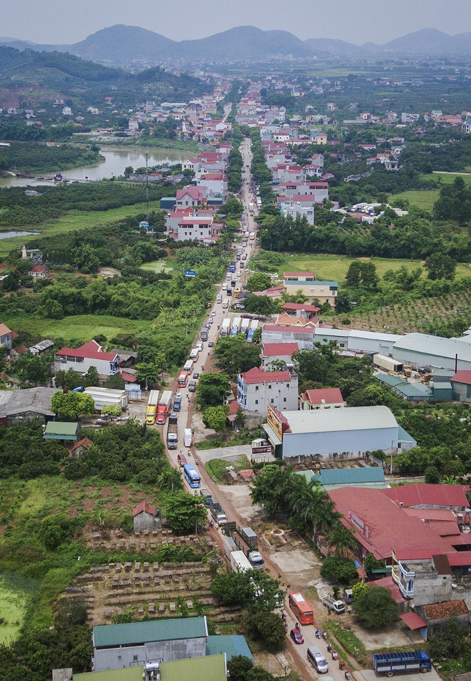 Thị trấn Chũ, huyện Lục Ngạn (Bắc Giang). Ảnh: Trọng Đạt - TTXVN Phấn đấu đến 2025, đô thị Chũ, tỉnh Bắc Giang đủ điều kiện trở thành thị xã ảnh 1
