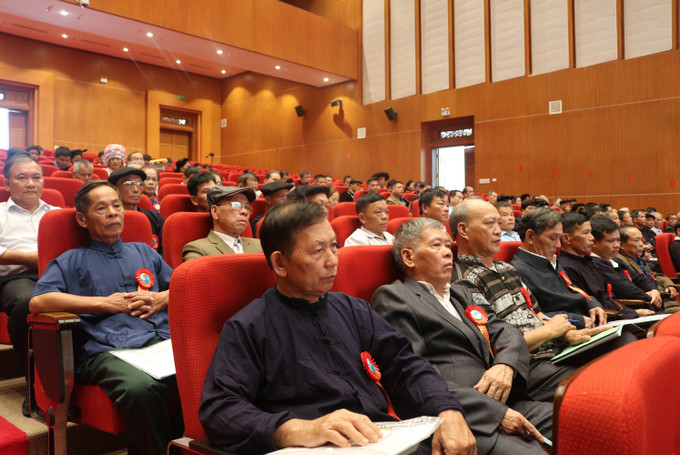 Đại biểu tham dự Hội nghị. Ảnh: Chu Hiệu-TTXVN Cao Bằng biểu dương 150 điển hình tiên tiến, người có uy tín tiêu biểu ảnh 3