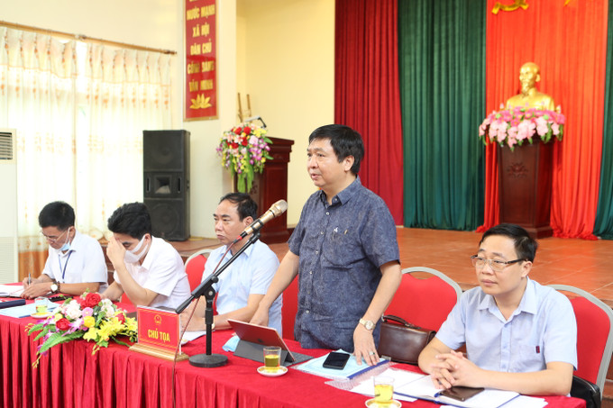 Ông Nguyễn Văn Chí - Phó Chánh Văn phòng Thường trực Văn phòng Điều phối xây dựng nông thôn mới Hà Nội, Trưởng đoàn thẩm định của thành phố đề nghị hai xã Lê Thanh và Bột Xuyên cần tiếp tục chú trọng đầu tư, hoàn thiện các tiêu chí cơ bản đạt cũng như nâng cao chất lượng các tiêu chí đã đạt để người dân thực sự được hưởng lợi từ chương trình xây dựng nông thôn mới. Mỹ Đức thêm 2 xã đủ điều kiện về đích nông thôn mới ảnh 5