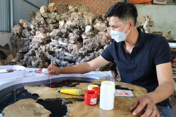 Nghệ thuật Wood Resin của chàng trai phố núi ảnh 2 Nghệ thuật Wood Resin của chàng trai phố núi ảnh 2