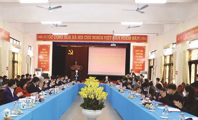 Đan Phượng xây dựng huyện đạt chuẩn nông thôn mới kiểu mẫu vào năm 2023 ảnh 1
