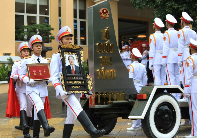 Lễ di quan Phó Thủ tướng Lê Văn Thành. Ảnh: An Đăng - TTXVN Tổ chức trọng thể Lễ truy điệu Phó Thủ tướng Lê Văn Thành ảnh 6