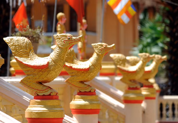  Kiến trúc đặc sắc của chùa Kh’Leang ở Sóc Trăng ảnh 6
