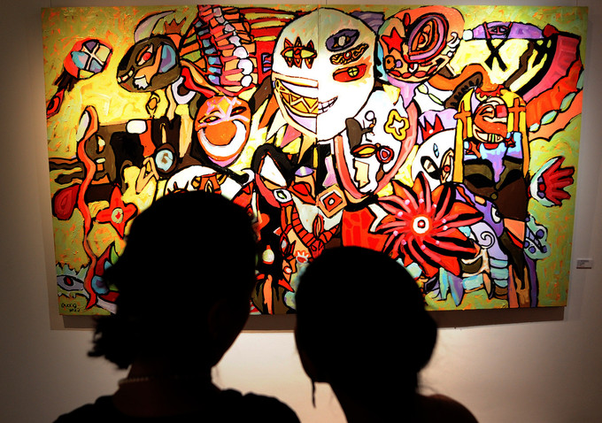 Triển lãm tranh “Những linh hồn ẩn giấu” của họa sỹ nhí dân tộc Tày Hoàng Nhật Quang ảnh 6