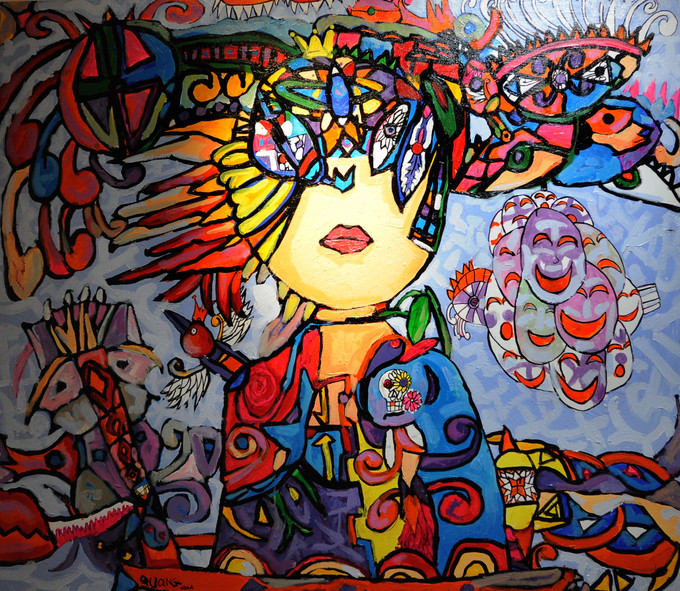 Triển lãm tranh “Những linh hồn ẩn giấu” của họa sỹ nhí dân tộc Tày Hoàng Nhật Quang ảnh 12