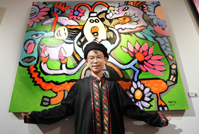 Triển lãm tranh “Những linh hồn ẩn giấu” của họa sỹ nhí dân tộc Tày Hoàng Nhật Quang ảnh 10
