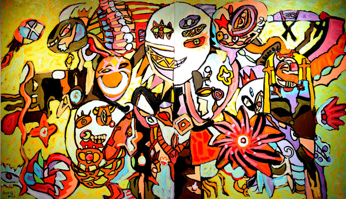 Triển lãm tranh “Những linh hồn ẩn giấu” của họa sỹ nhí dân tộc Tày Hoàng Nhật Quang ảnh 11