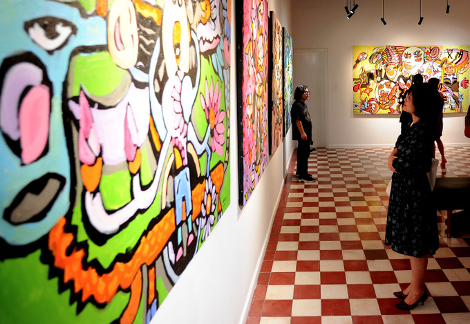 Triển lãm tranh “Những linh hồn ẩn giấu” của họa sỹ nhí dân tộc Tày Hoàng Nhật Quang ảnh 4