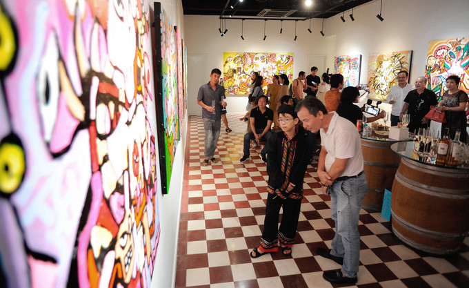 Triển lãm tranh “Những linh hồn ẩn giấu” của họa sỹ nhí dân tộc Tày Hoàng Nhật Quang ảnh 8