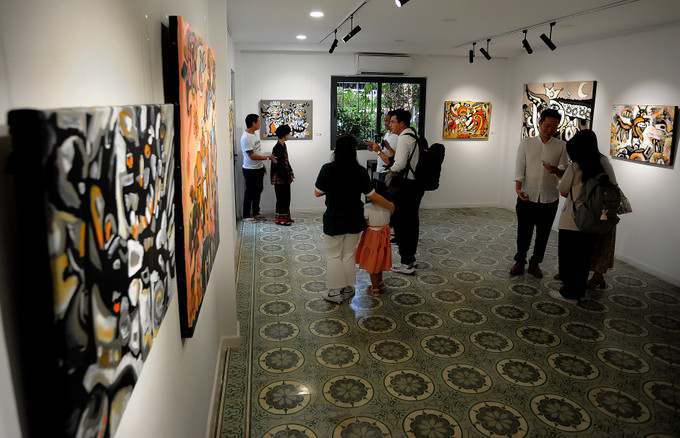 Triển lãm tranh “Những linh hồn ẩn giấu” của họa sỹ nhí dân tộc Tày Hoàng Nhật Quang ảnh 2