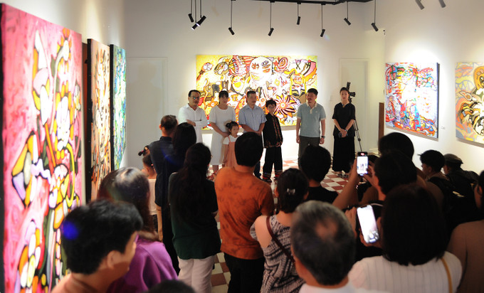 Triển lãm tranh “Những linh hồn ẩn giấu” của họa sỹ nhí dân tộc Tày Hoàng Nhật Quang ảnh 3