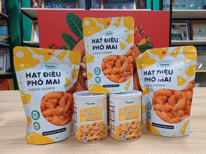Hạt điều phô mai của Công ty TNHH Vinahe ở thị xã Phước Long, tỉnh Bình Phước cũ. Ảnh: K GỬIH/TTXVN