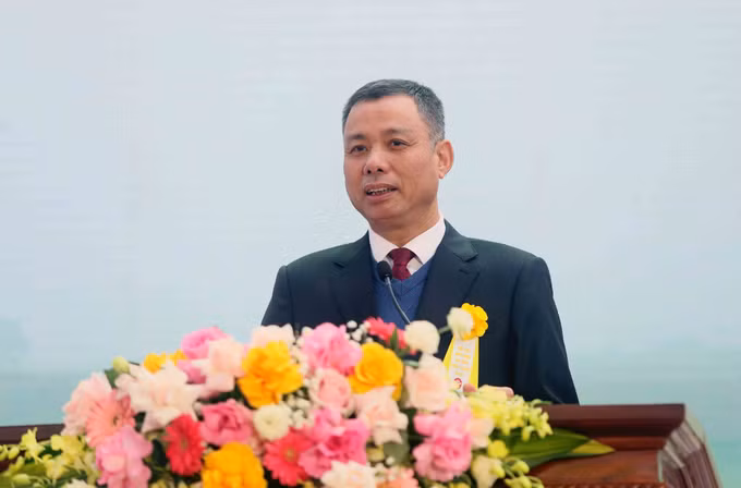 Phó Chủ tịch Ủy ban nhân dân tỉnh Sơn La Nguyễn Thành Công phát biểu.