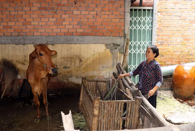 Gia đình bà Trì Thị Sa Ri (xã Hàm Giang) đổi thay nhờ các chính sách hỗ trợ về nhà ở, vốn sản xuất của Nhà nước và địa phương.