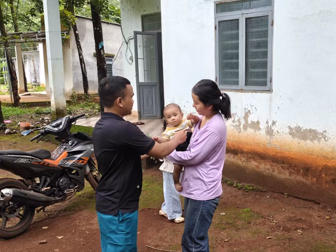 Anh Điểu Năng định cư tại Điểm dân cư liền kề Đồn biên phòng Đắk Ơ.
