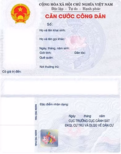 Cấp thẻ căn cước công dân- tiện lợi 3 trong 1