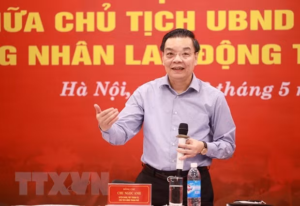 Cựu Chủ tịch UBND TP Hà Nội Chu Ngọc Anh. Ảnh: TTXVN 