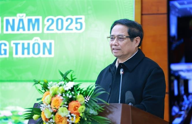 Thủ tướng Phạm Minh Chính phát biểu chỉ đạo. Ảnh: Dương Giang-TTXVN potal-thu-tuong-pham-minh-chinh-du-hoi-nghi-trien-khai-nhiem-vu-nganh-nong-nghiep-7778820.jpg