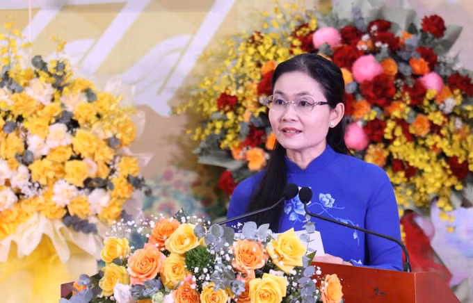 Bà Tôn Ngọc Hạnh, Bí thư Tỉnh ủy Bình Phước. Ảnh: Nhật Bình