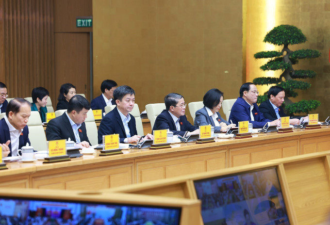 Các đại biểu tham dự hội nghị. Ảnh: Dương Giang-TTXVN potal-thu-tuong-va-chu-tich-quoc-hoi-dong-chu-tri-hoi-nghi-trien-khai-nghi-quyet-duoc-thong-qua-tai-ky-hop-thu-tam-quoc-hoi-khoa-xv-7775184.jpg
