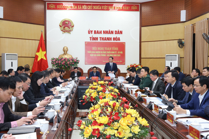 Quang cảnh Hội nghị. Ảnh: Hoa Mai - TTXVN potal-thanh-hoa-dat-muc-tieu-tang-truong-11-trong-nam-2025-7782072.jpg