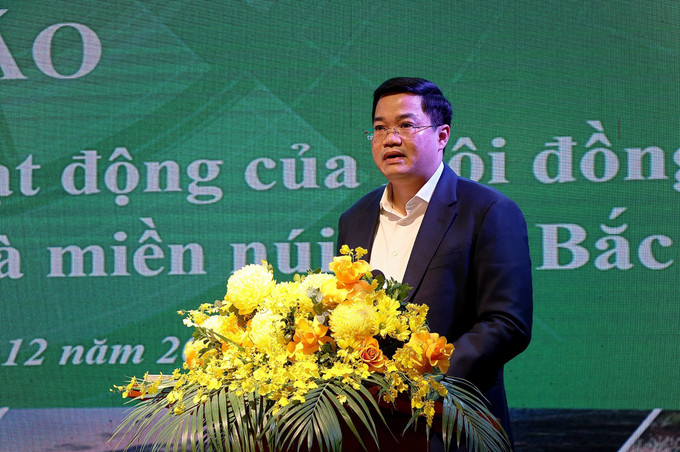 Ông Nguyễn Đức Tâm, Thứ trưởng Bộ Kế hoạch và Đầu tư phát biểu tại hội nghị. Ảnh: Thanh Hải - TTXVN potal-hoi-nghi-hoi-dong-dieu-phoi-vung-trung-du-va-mien-nui-phia-bac-lan-thu-4-7763847.jpg