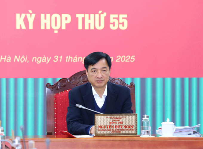 Đồng chí Nguyễn Duy Ngọc chủ trì kỳ họp. Ảnh: Phương Hoa - TTXVN potal-ky-hop-thu-55-uy-ban-kiem-tra-trung-uong-7953583.jpg