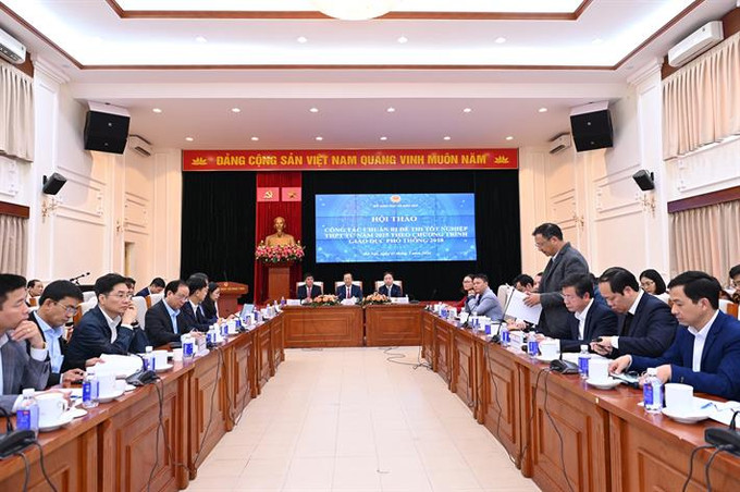 Quang cảnh Hội thảo. Ảnh: moet.gov.vn bogiaoducdaotao.jpg