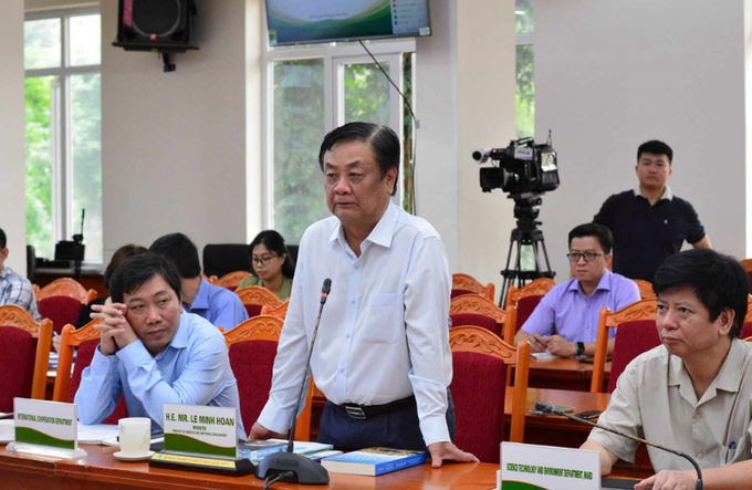 Bộ trưởng Bộ Nông nghiệp và Phát triển nông thôn Lê Minh Hoan. Ảnh: bnews.vn Israel1.png