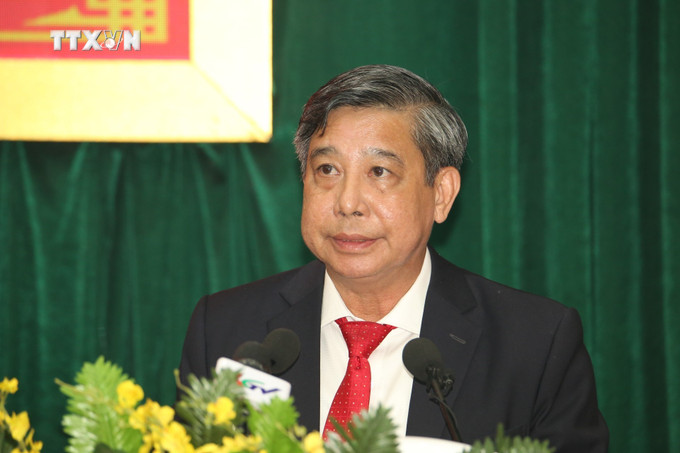 Ông Đồng Văn Thanh, Bí thư Tỉnh ủy, Chủ tịch UBND tỉnh Hậu Giang. Ảnh: Duy Khương - TTXVN vna_potal_ong_dong_van_thanh_giu_chuc_bi_thu_tinh_uy_chu_tich_ubnd_tinh_hau_giang_7752988.jpg