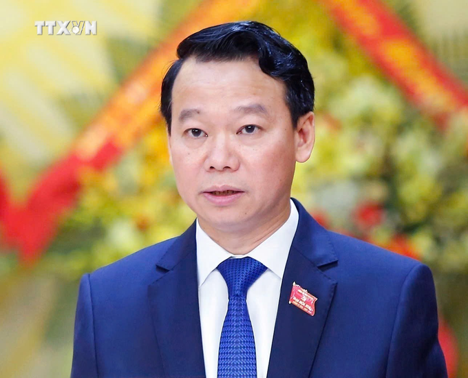 Đồng chí Đỗ Đức Duy, tân Bộ trưởng Bộ Tài nguyên và Môi trường. Ảnh: TTXVN vna_potal_quoc_hoi_phe_chuan_bo_nhiem_3_pho_thu_tuong_2_bo_truong10.png