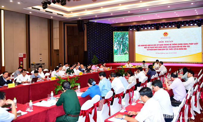 Quang cảnh buổi làm việc. Ảnh: baotuyenquang.com.vn TuyenQuang.jpg