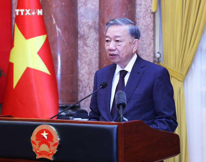 Tổng Bí thư, Chủ tịch nước Tô Lâm. Ảnh: Lâm Khánh - TTXVN vna_potal_tong_bi_thu_chu_tich_nuoc_to_lam_gap_mat_cac_dai_bieu_tham_muu_gioi_phuc_vu_tot_giai_doan_2019-2024_7571651.jpg