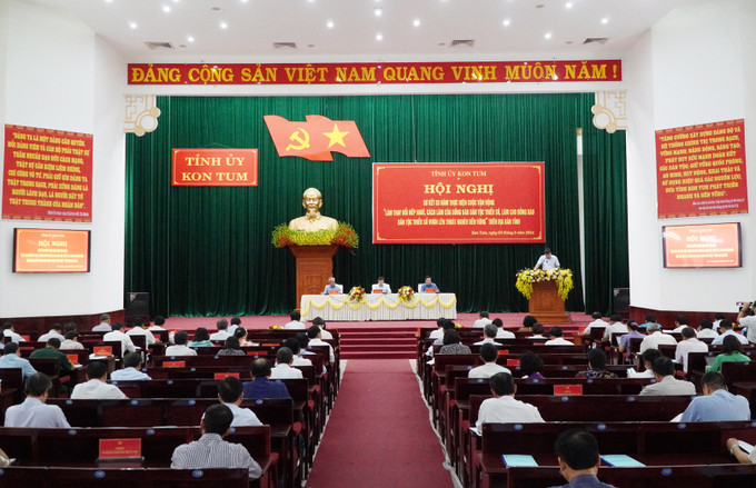 Quang cảnh Hội nghị. Ảnh: baokontum.com.vn KonTUm.jpg