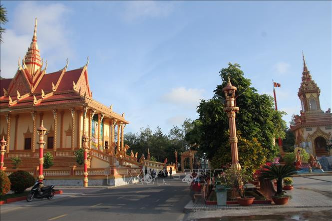 Chùa Xiêm Cán, điểm du lịch tâm linh nổi tiếng của Bạc Liêu . Ảnh: Chanh Đa - TTXVN