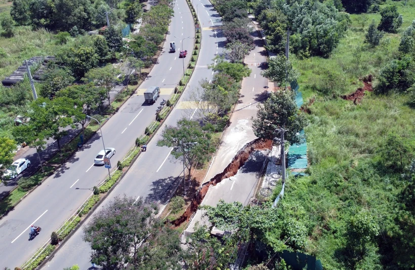 Đắk Nông sẽ sớm sửa chữa đoạn sụt lún trên đường Hồ Chí Minh