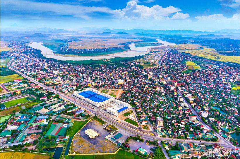 Thị trấn Đô Lương (huyện Đô Lương, tỉnh Nghệ An). Ảnh: baonghean.vn