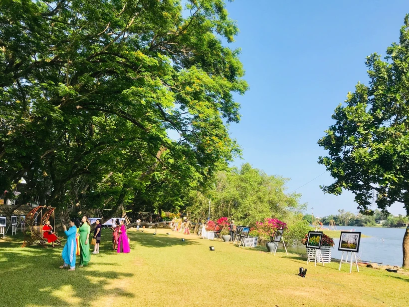 Không gian Vườn Cừa (Làng sinh thái Hương Trà). Ảnh: baoquangnam.vn 